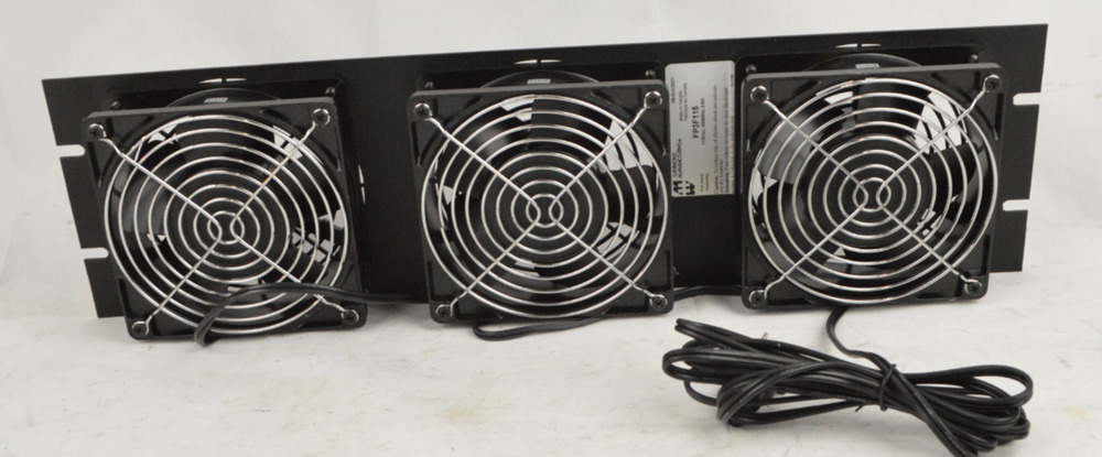 Hammond FP3F115 Rack Cabinet Fan Panel Assembly 115V AC 3 Fan Ventilation Unit